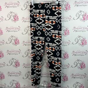 Always leggings tights pants  Geometric Print Leggings - Black, White, Orange